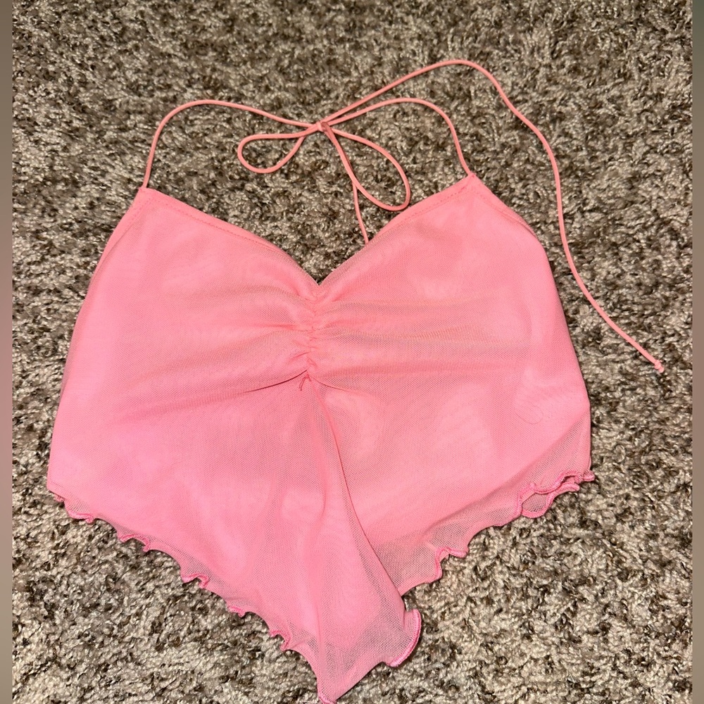 SHEIN Vibrant Pink Top